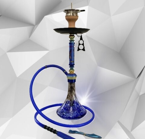 Luxury Hookah HR-49 Blue — Coloană Reversibilă & Design Premium