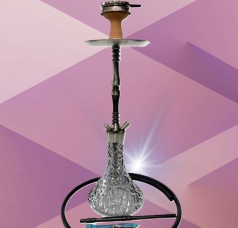 Luxury Hookah 212-6 Silver cu Sită — Eleganță și Performanță