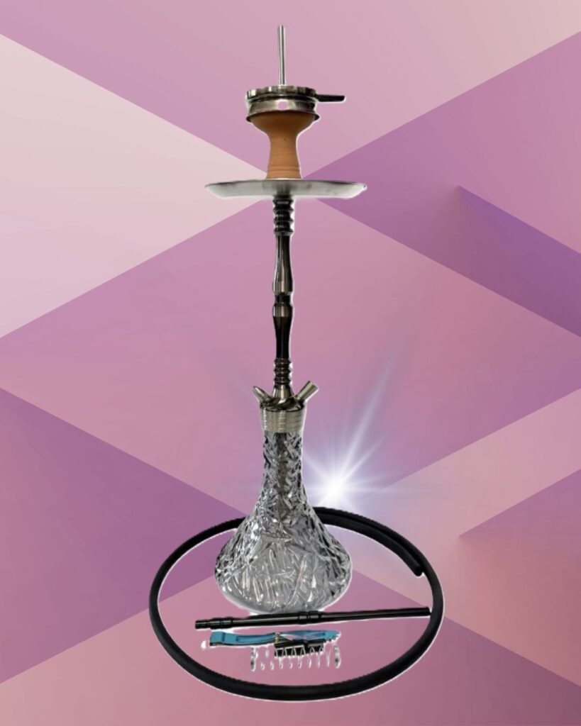 Luxury Hookah 212-6 Silver cu Sită — Eleganță și Performanță