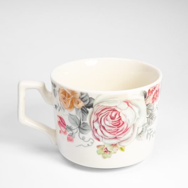 Rafinament Floral: Set de 6 Cești cu Trandafiri Pastel pentru Eleganță Zilnică - imagine 2