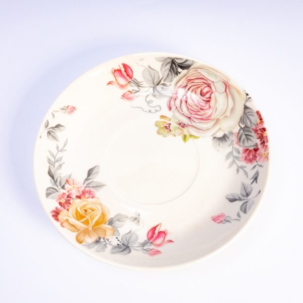 Rafinament Floral: Set de 6 Cești cu Trandafiri Pastel pentru Eleganță Zilnică - imagine 3