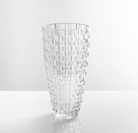 Vază Din Sticlă Transparentă – Design Elegant, H30 cm, Ø15 cm