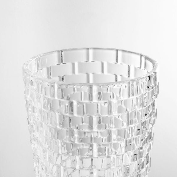 Vază Din Sticlă Transparentă – Design Elegant, H30 cm, Ø15 cm - imagine 3