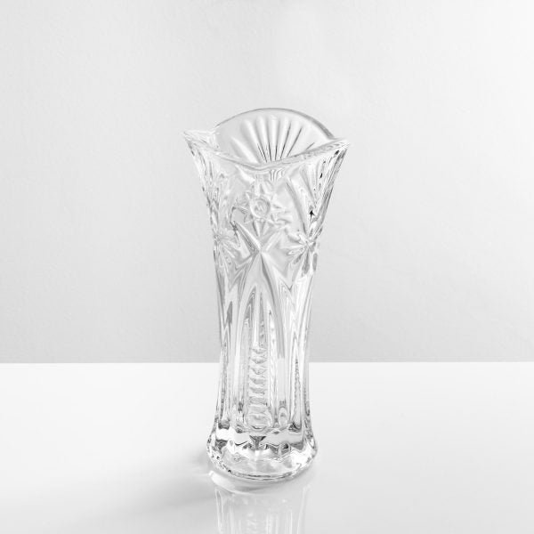 Vază Transparentă Minimalistă – Sticlă Groasă, Ø13.5 cm, H24 cm