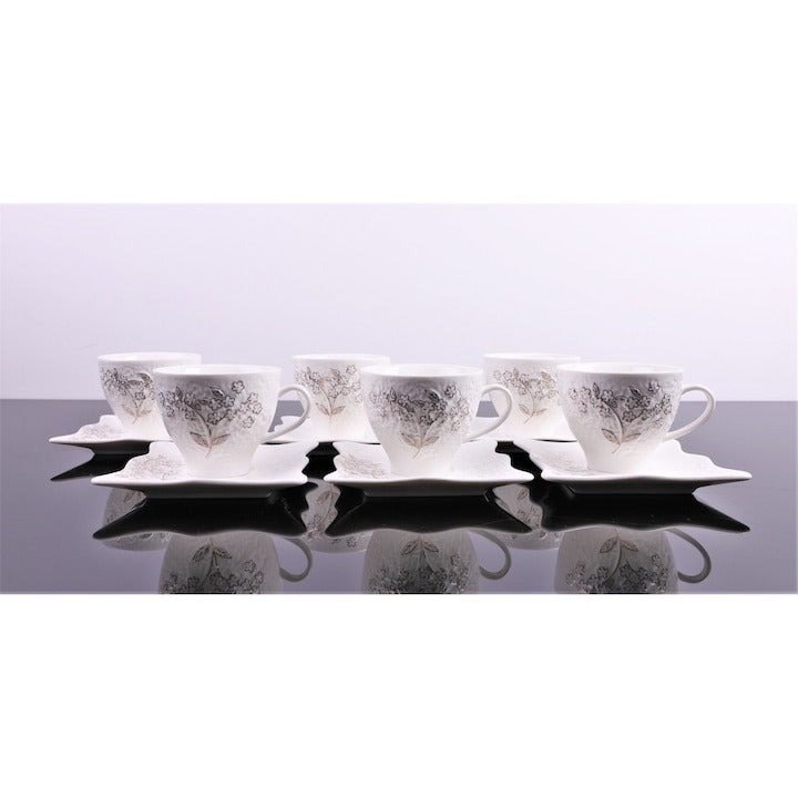 Fior de Delicatețe: Set de Cești Espresso în Tonuri Florale pentru Momente Rafinate - imagine 2